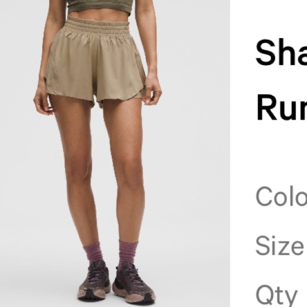 Lululemon Shake It Out Shorts 2.5” SIZE LARGE